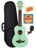 Kala MK-SS-GRN Makala Shark Soprano Ukulele - Surf Green w/ Hard Case