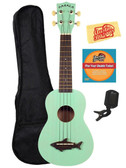 Kala MK-SS-GRN Makala Shark Soprano Ukulele - Surf Green w/ Gig Bag