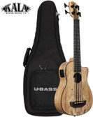 Kala UBASS-SP-MAPL-FS Spalted Maple Fretted Acoustic-Electric U-Bass
