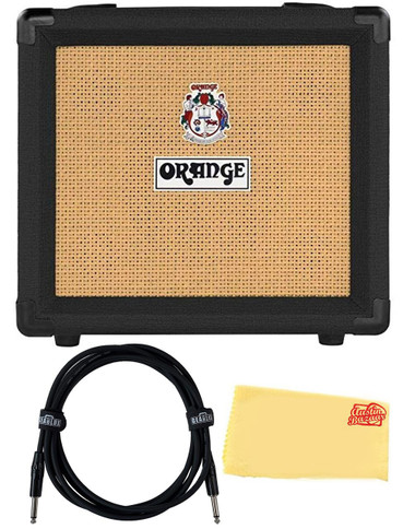 Orange Crush 12 Guitar Combo Amplifier - Black w/ Instrument Cable