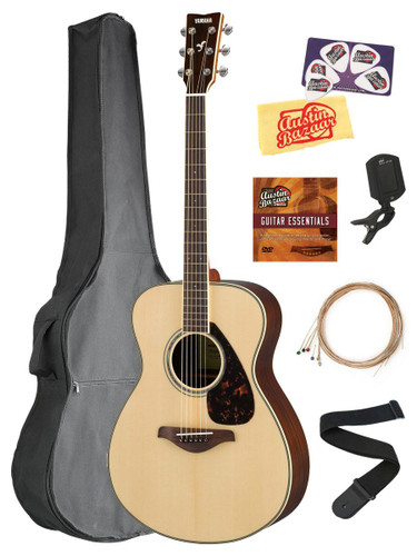 Yamaha FS830 Solid Top Small Body Acoustic Guitar - Natural w