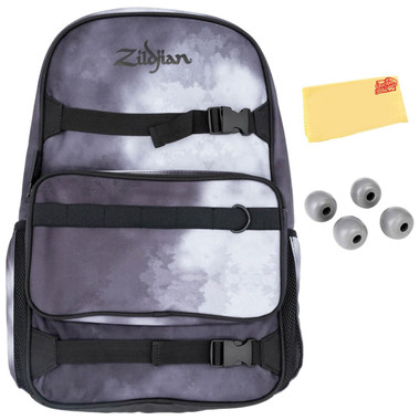 Zildjian Drum Accessory Backpack - Black Raincloud w/ Practice Tips