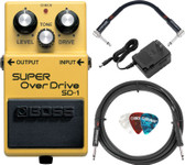Boss SD-1 Super OverDrive w/ Instrument Cables