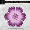 F10 Flower Patterned Petals CUT FILE