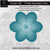 F340 Flower Solid Petals CUT FILE