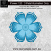 F120 Flower Patterned Petals CUT FILE