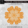 F220 Flower Patterned Petals CUT FILE