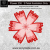 F230 Flower Patterned Petals CUT FILE
