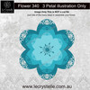 F340 Flower Patterned Petals CUT FILE