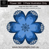 F380 Flower Patterned Petals CUT FILE