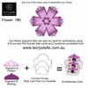 F180 Flower Segment Petals SVG CUT FILE