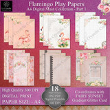 A4 Sunset Flamingo Play 