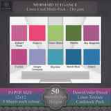 Linen Cardstock Packs