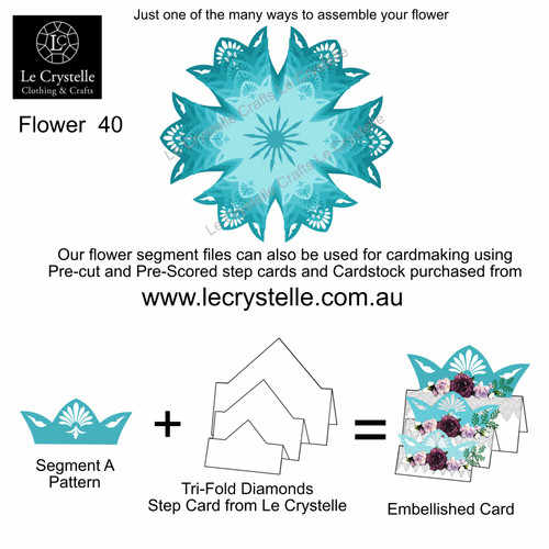 F40 Flower Segment Petals CUT FILE  F40 Flower Segment Petals CUT FILE