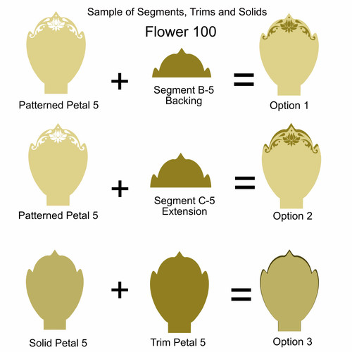 F100 Flower Solid Petals CUT FILE F100 Flower Solid Petals CUT FILE