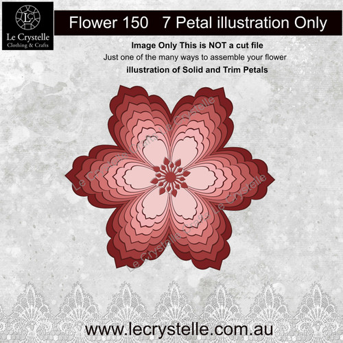  F150 Flower Solid Petals CUT FILE