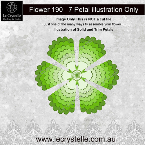 F190 Flower Solid Petals CUT FILE F190 Flower Solid Petals CUT FILE