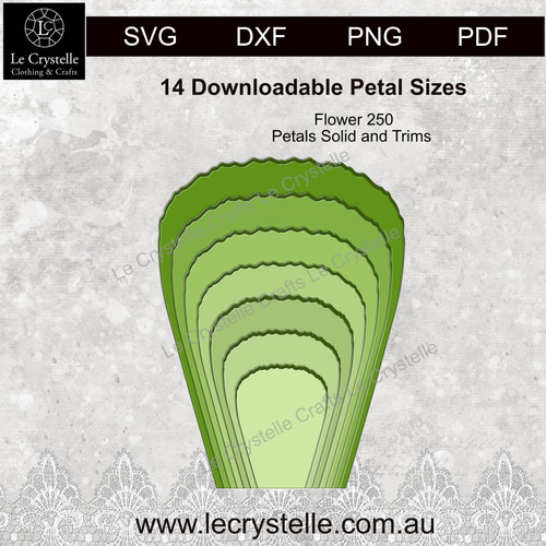 F250 Flower Solid Petals CUT FILE