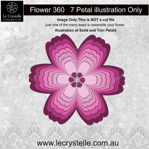 F360 Flower Solid Petals CUT FILE F360 Flower Solid Petals CUT FILE