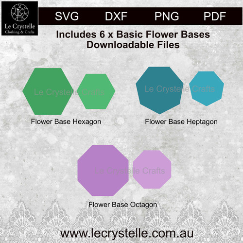 F170 Flower Patterned Petals CUT FILE F170 Flower Patterned Petals CUT FILE
