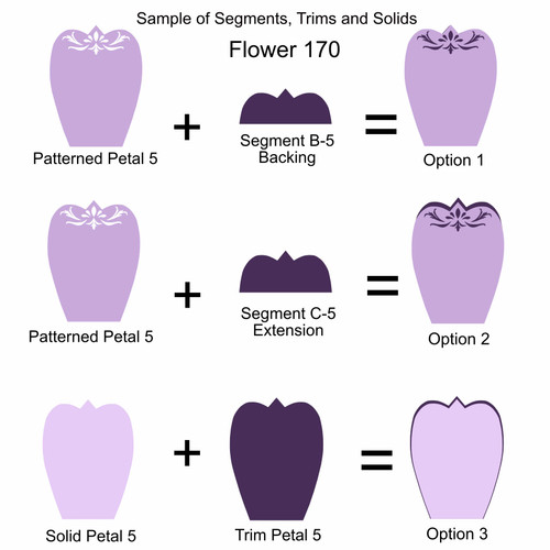 F170 Flower Patterned Petals CUT FILE F170 Flower Patterned Petals CUT FILE