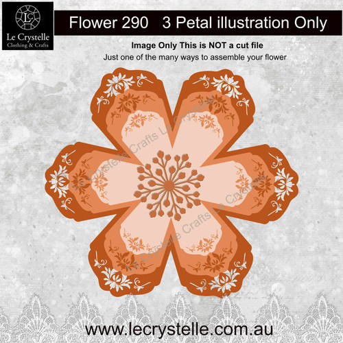 F290 Flower Patterned Petals SVG CUT FILE F290 Flower Patterned Petals SVG CUT FILE