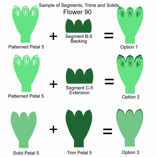 F90 Flower Segment Petals CUT FILE