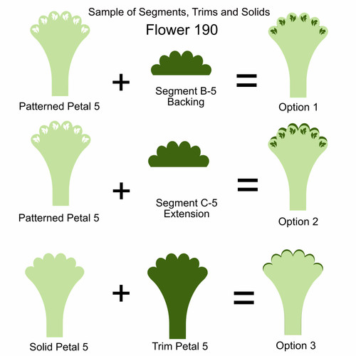 F190 Flower Segment Petals CUT FILE