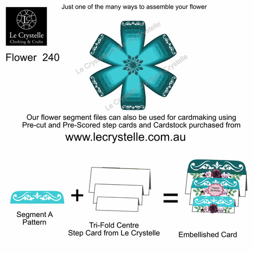 F240Flower Segment Petals CUT FILE