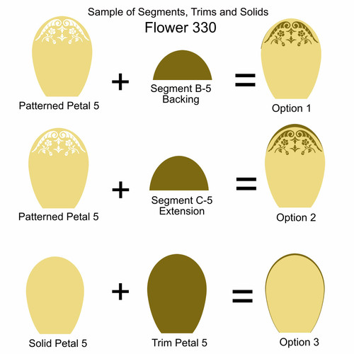 F330 Flower Segment Petals CUT FILE F330 Flower Segment Petals CUT FILE