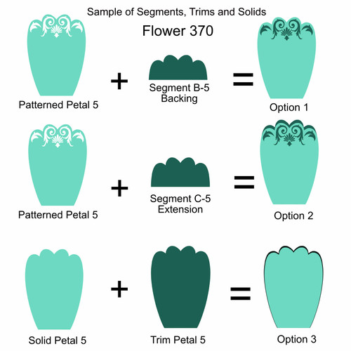 F370 Flower Segment Petals CUT FILE