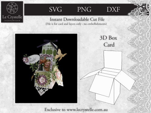 3D Box Card CUT FILE 3D Box Card CUT FILE