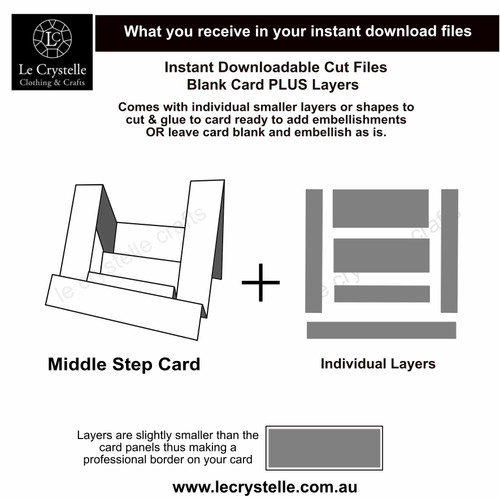 Middle Step Card CUT FILE