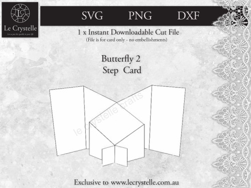 Butterfly 2 Step Card CUT FILE