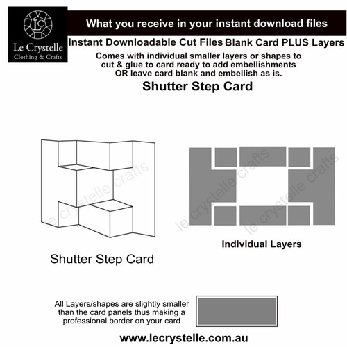 Shutter Step Card CUT FILE