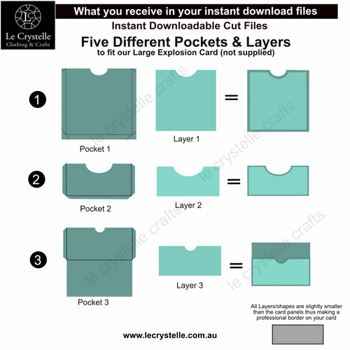 Explosion Box Envelopes CUT FILE  Explosion Box Envelopes CUT FILE