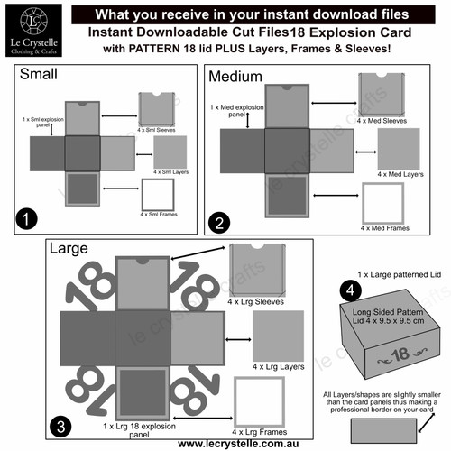  Explosion Box  Card 18 CUT FILE