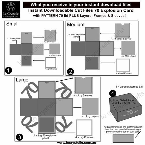 Explosion Box  Card 70 CUT FILE Explosion Box  Card 70 CUT FILE