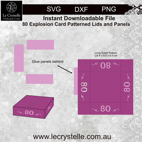 Explosion Box  Card 80 CUT FILE