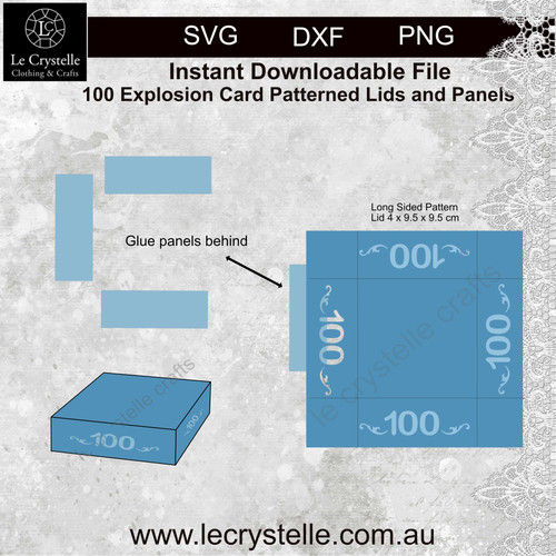 Explosion Box  Card 100 CUT FILE  Explosion Box  Card 100 CUT FILE