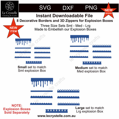 Explosion Box Embellishment MEGA BUNDLE CUT FILE