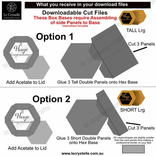 Hexagonal Congratulations Box SVG Hexagonal Congratulations Box SVG