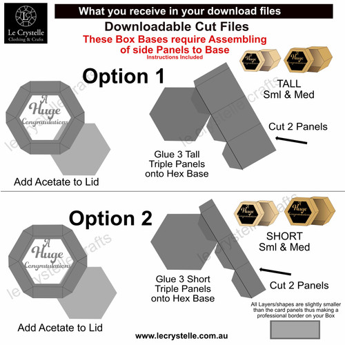 Hexagonal Congratulations Box SVG Hexagonal Congratulations Box SVG