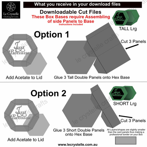 Hexagonal Just Because Box SVG Hexagonal Just Because Box SVG