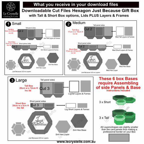 Hexagonal Just Because Box SVG Hexagonal Just Because Box SVG