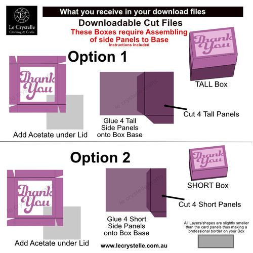 Square Thank You Box SVG Square Thank You Box SVG