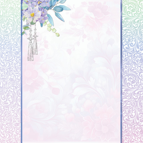 Mermaid Elegance Digital ADD ON Floral Paper 6 Pk set 1 Mermaid Elegance Digital ADD ON Floral Paper 6 Pk set 1