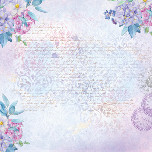 Mermaid Elegance Digital ADD ON Floral Paper 6 Pk set 4