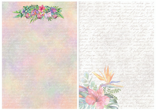 A5 Fantasia Island Digital Paper A5 Fantasia Island Digital Paper