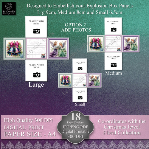 Christmas Jewel Explosion Box Layers Only